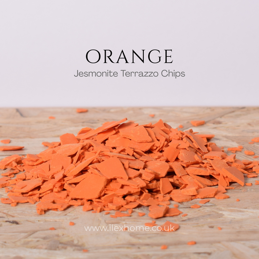 Orange Jesmonite Terrazzo Chips