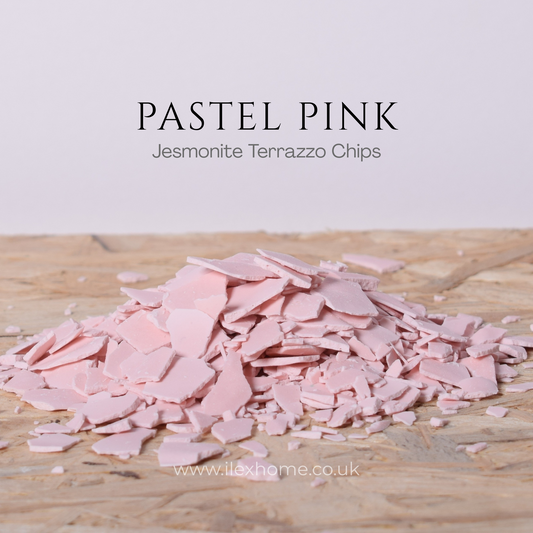Pastel Pink Jesmonite Terrazzo Chips