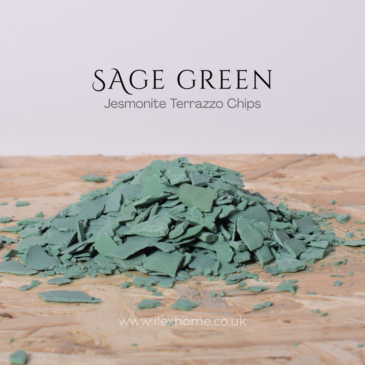 Sage Green Jesmonite Terrazzo Chips