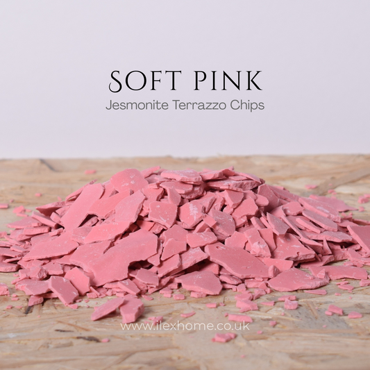 Soft Pink Jesmonite Terrazzo Chips