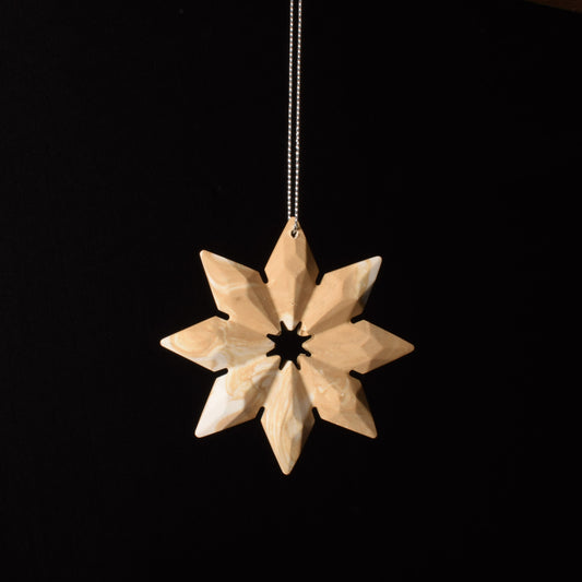Caramel Star Christmas Tree Ornament